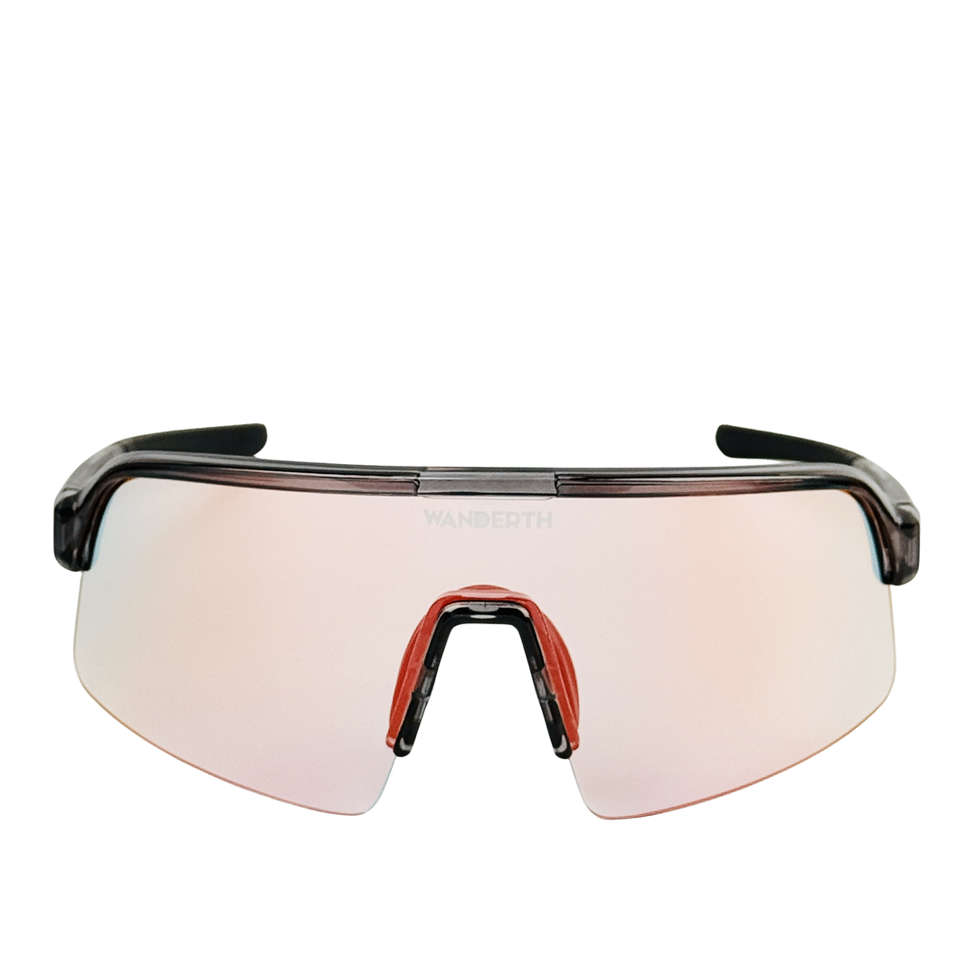 Wanderth Lentes Time Race Fusion Mirror Rojo Gris Oscuro