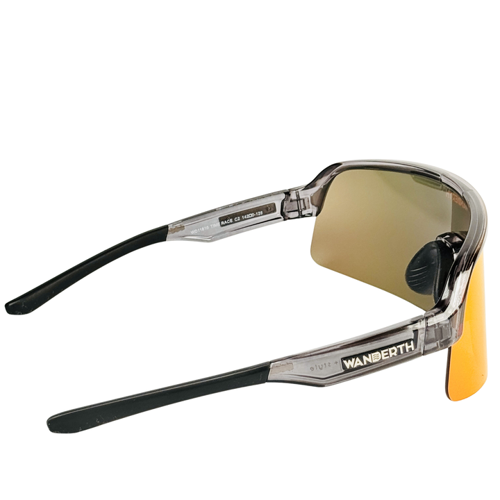 Wanderth Lentes Time Race Fusion Mirror Rojo Gris Oscuro