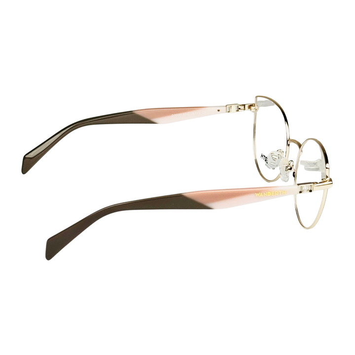Montura Wanderth Velvet Agatada Para Mujer, Dorado Rosado