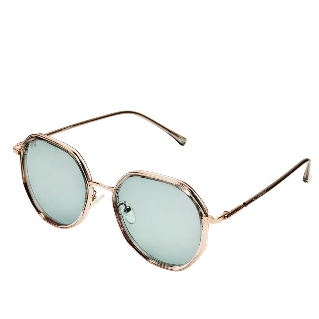Wanderth Lentes De Sol Sirius Rose Color Dorado Lente Verde Varilla Dorado Armazón Dorado Diseño Casual