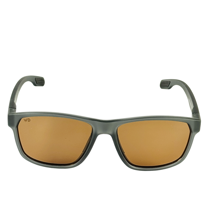 Wanderth Lentes De Sol Swift Color Gris Lente Marrón Varilla Gris Armazón Gris Diseño Sports Deportivo