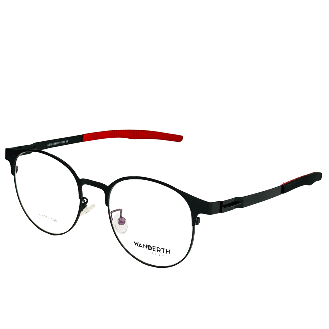 Montura Wanderth Redonda Vector De Metal Para Hombre Negro