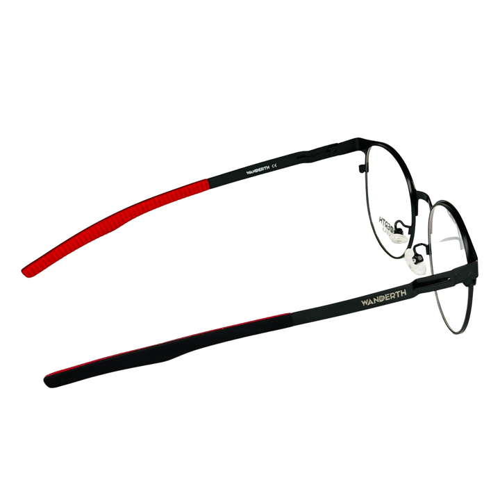 Montura Wanderth Redonda Vector De Metal Para Hombre Negro