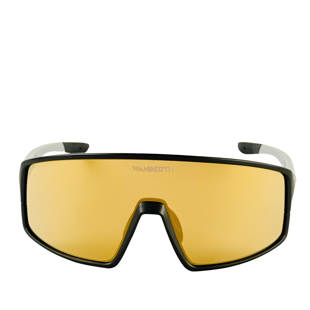 Wanderth Lentes Wind Fusion Mirror Lente Dorado Armazón Negro/pata Gris