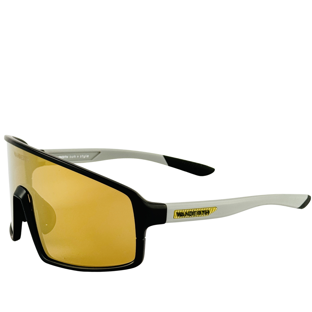 Wanderth Lentes Wind Fusion Mirror Lente Dorado Armazón Negro/pata Gris