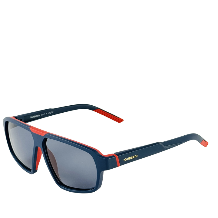 Wanderth Lentes De Sol Polarix Color Azul/rojo Lente Azul Varilla Azul/rojo Armazón Azul/rojo Diseño Fashion