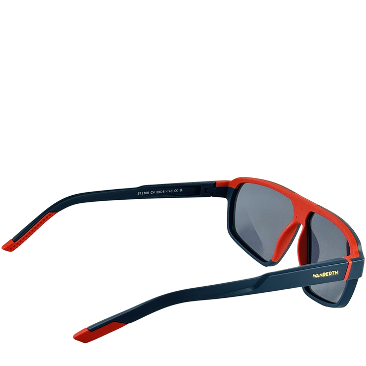 Wanderth Lentes De Sol Polarix Color Azul/rojo Lente Azul Varilla Azul/rojo Armazón Azul/rojo Diseño Fashion