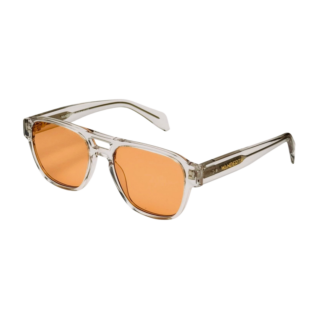Wanderth Lentes De Sol Onyx Color Transparente Lente Ambar Varilla Transparente Armazón Transparente Diseño Sports Deportivo