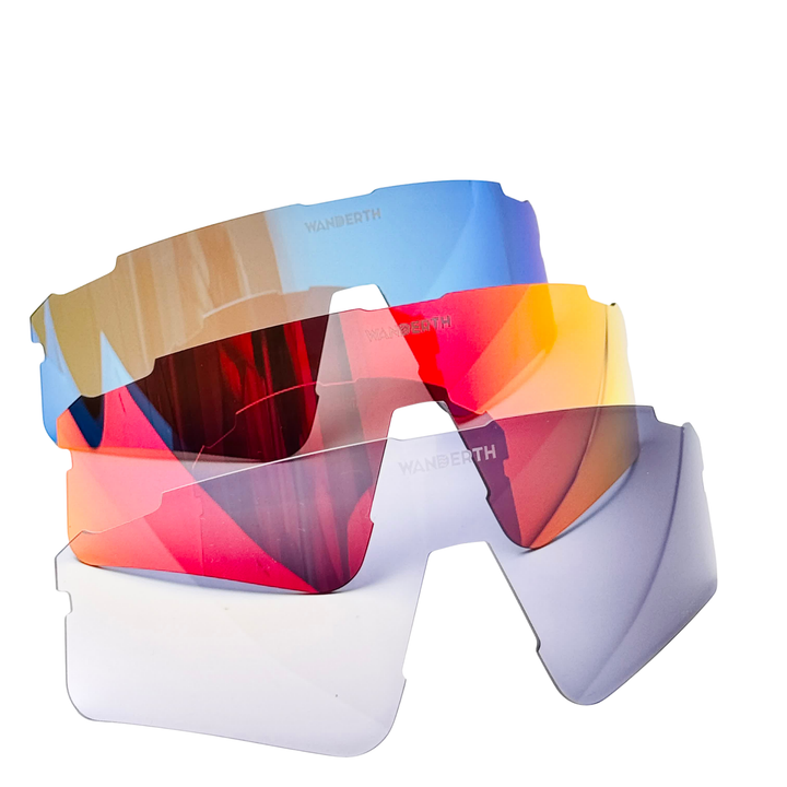 Wanderth Lentes Speed Advance Lente Azul Armazón Blanco