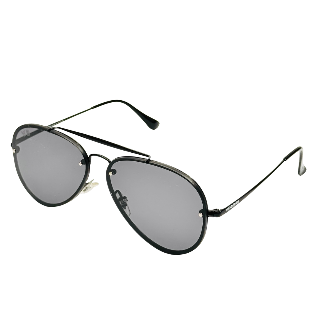 Wanderth Lentes De Sol Avax Color Negro Lente Negro Varilla Negro Armazón Negro Diseño Clasica