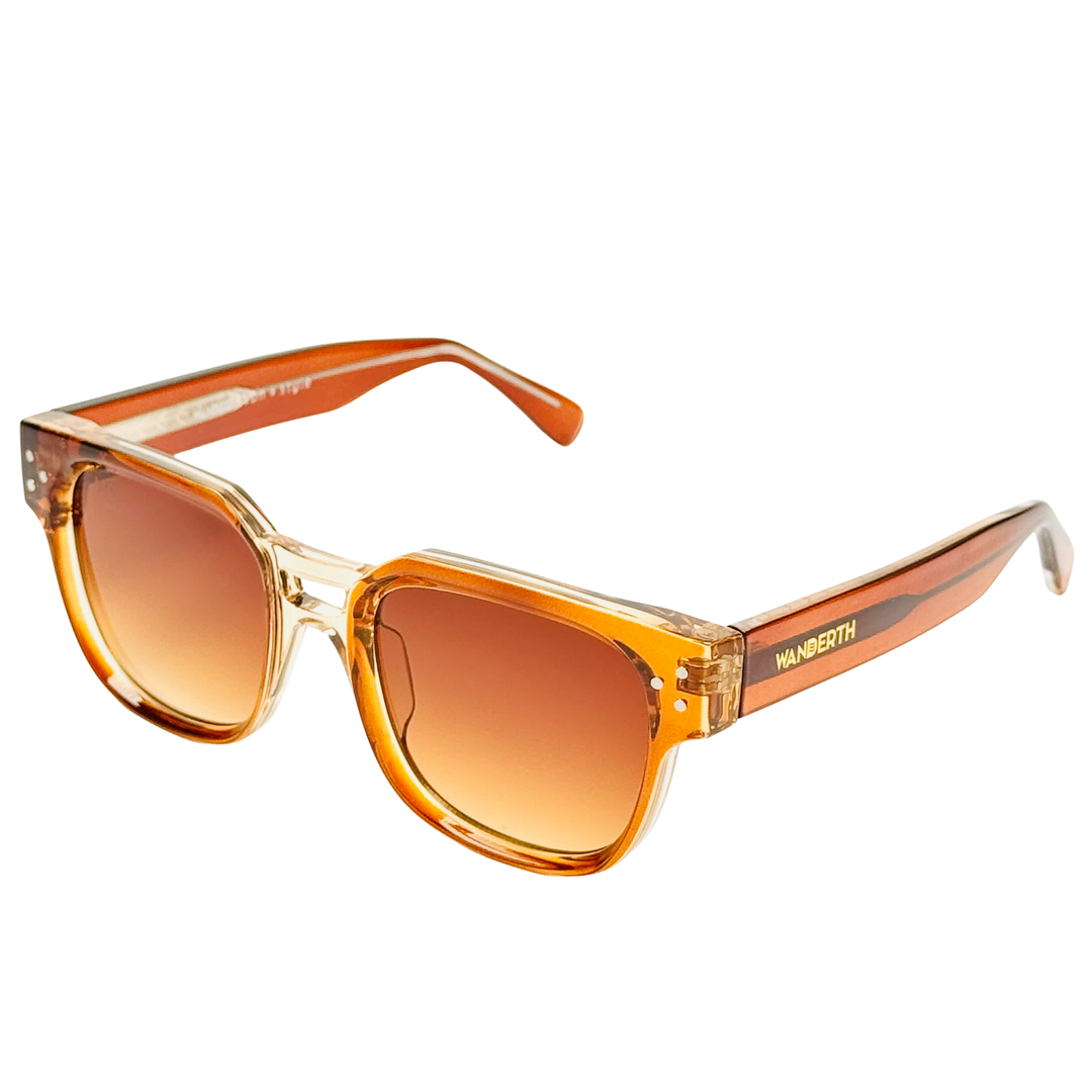 Wanderth Lentes De Sol Vibe Color Marrón Lente Marrón Varilla Marrón Armazón Marrón Diseño Fashion