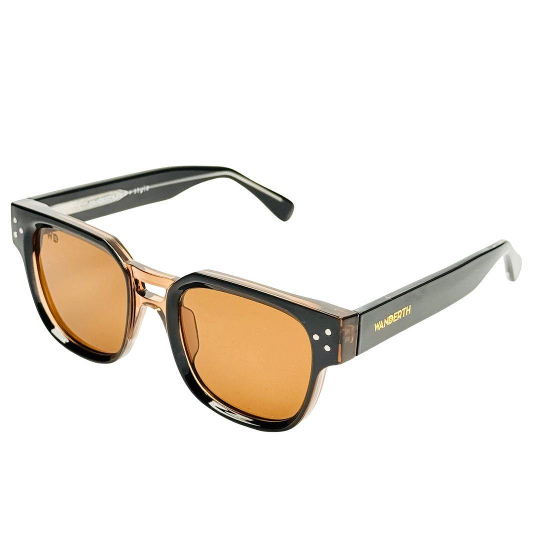 Wanderth Lentes De Sol Vibe Color Negro/marrón Lente Marrón Varilla Negro Armazón Negro/marrón Diseño Fashion