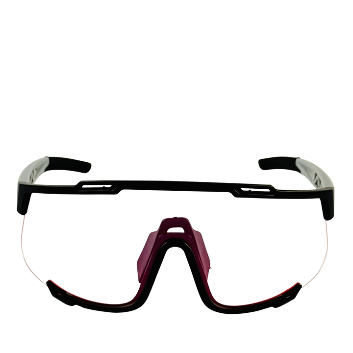 Gafas De Ciclismo Wanderth Fusion Mirror Con Lente Roja Y Protección Uv Rojo Negro/pata Gris