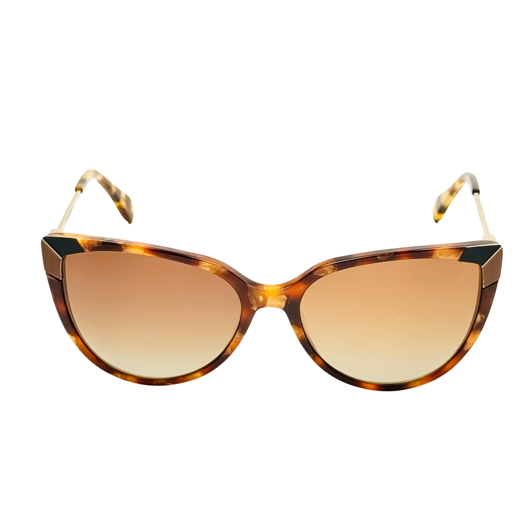 Wanderth Lentes De Sol Serena Color Animal Print Lente Marrón Varilla Animal Print/dorado Armazón Animal Print Diseño Fashion