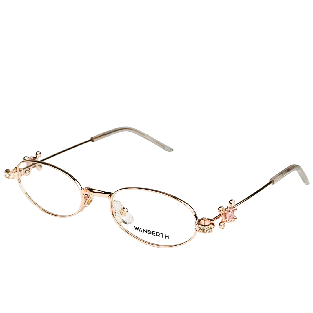 Montura De Gafas Wanderth Novea Para Mujer En Color Oro Rosa