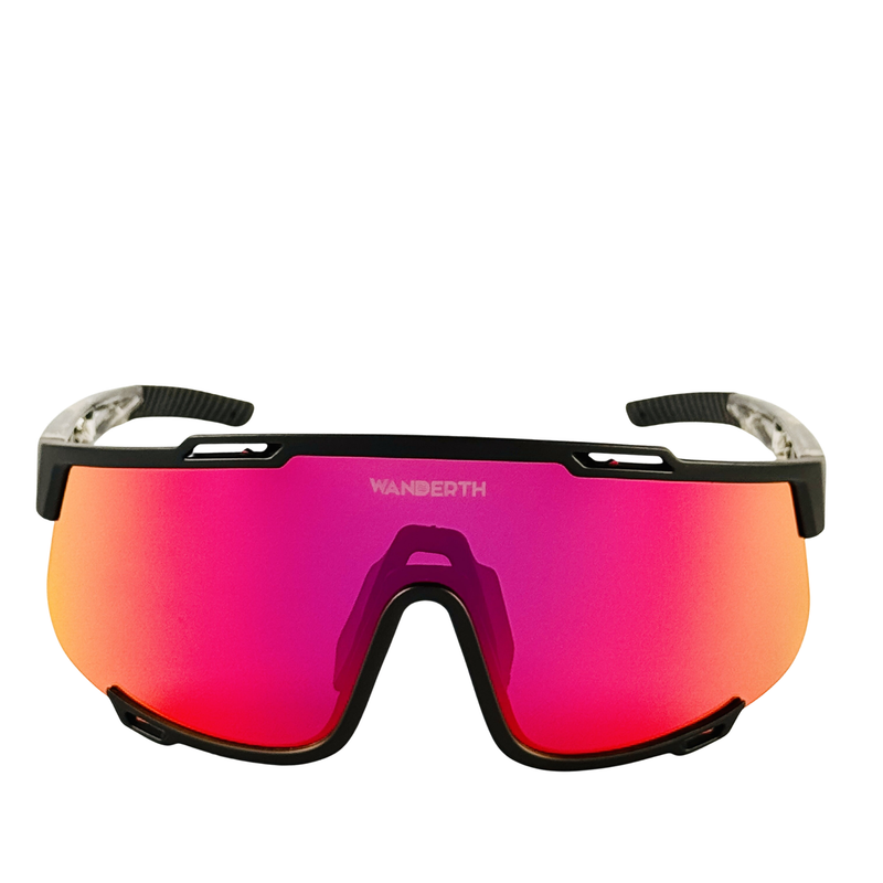 Wanderth Lentes Giro Fusion Mirror Lente Rojo Armazón Negro/pata Crystal Gray