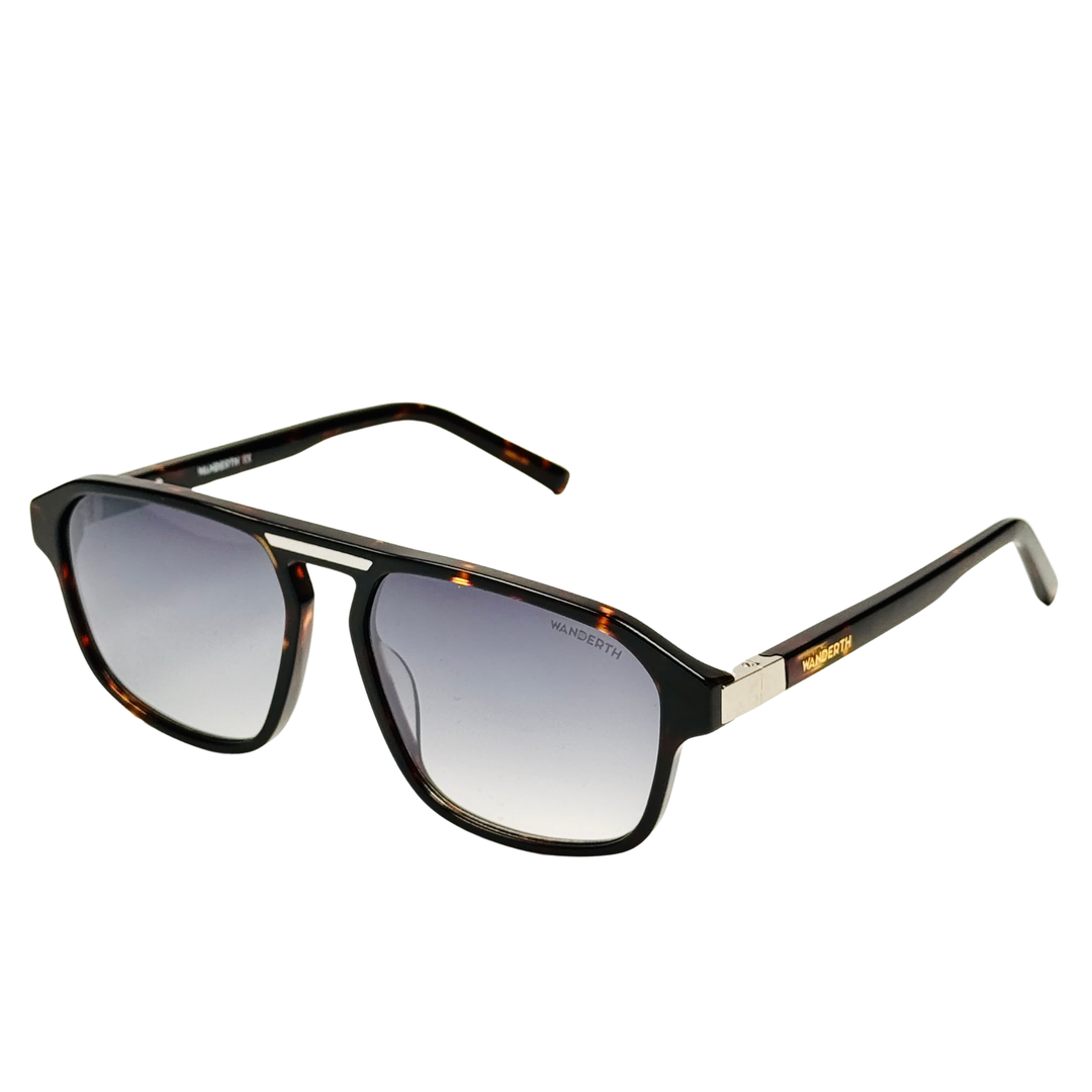 Wanderth Lentes De Sol Titan Color Animal Print Lente Negro Varilla Animal Print Armazón Animal Print Diseño Fashion