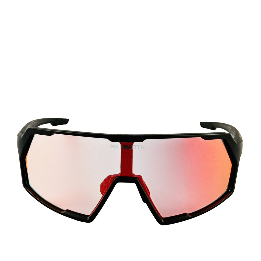 Wanderth Lentes Space Fusion Mirror Lente Rojo Armazón Negro