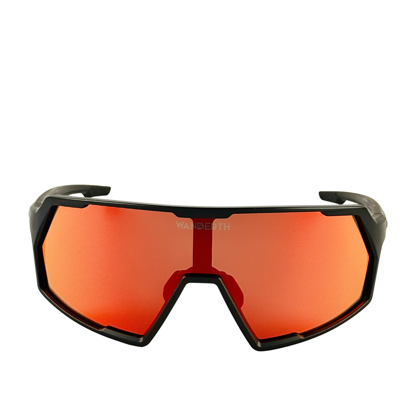 Wanderth Lentes Space Fusion Mirror Lente Rojo Armazón Negro
