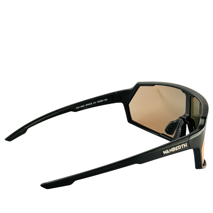 Wanderth Lentes Space Fusion Mirror Lente Rojo Armazón Negro