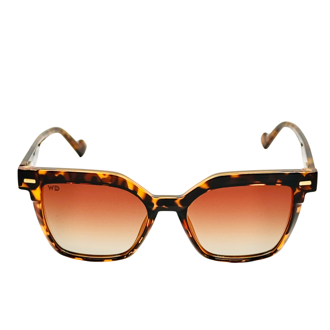 Wanderth Lentes De Sol Icon Color Animal Print Lente Marrón Varilla Animal Print Armazón Animal Print Diseño Casual