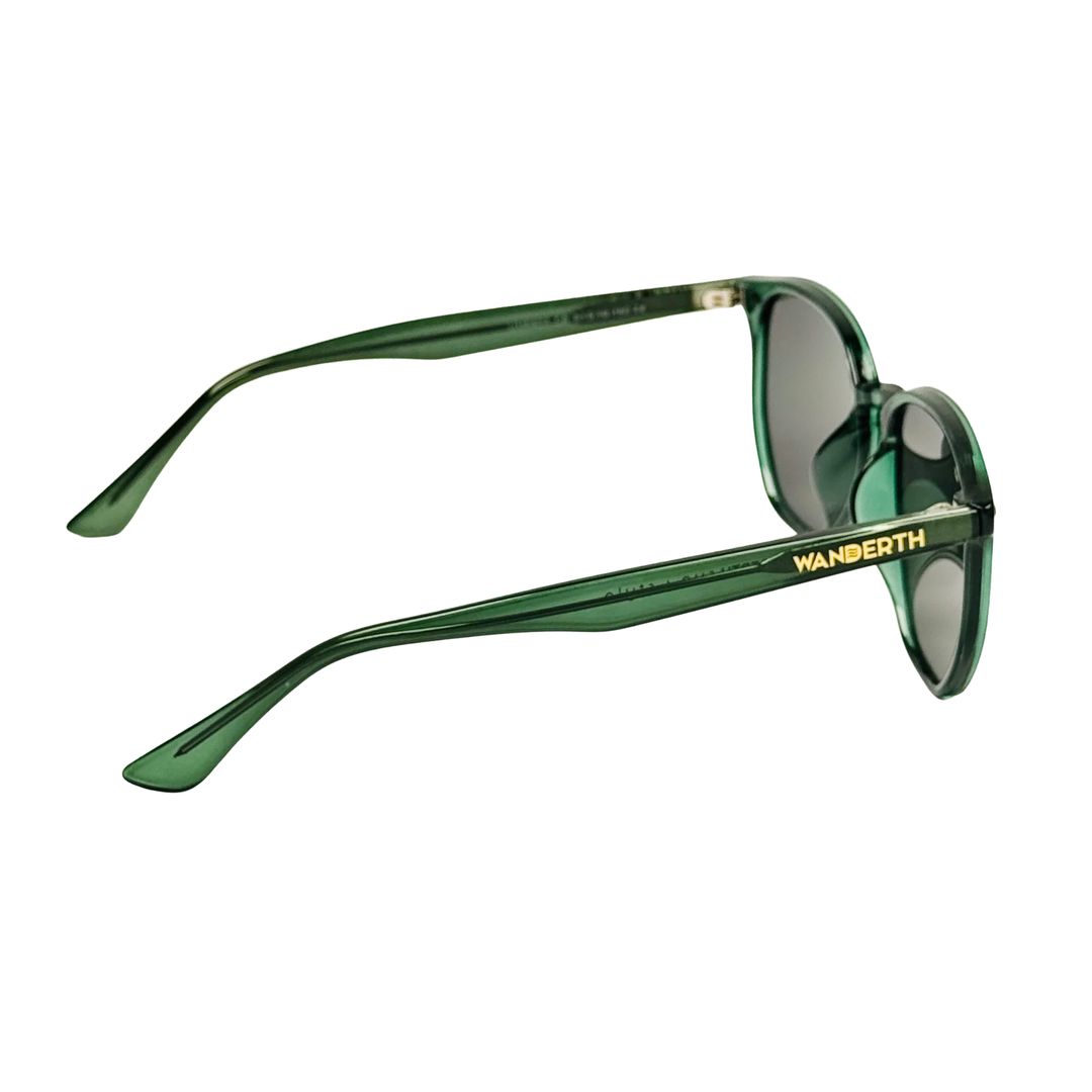 Wanderth Lentes De Sol Novair Color Verde Lente Negro Varilla Verde Armazón Verde Diseño Fashion