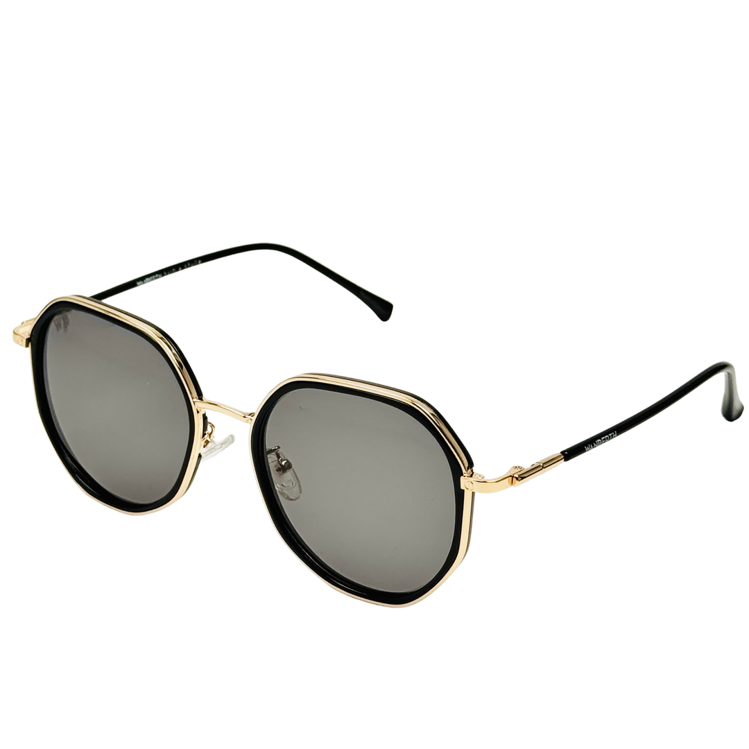 Wanderth Lentes De Sol Sirius Rose Color Negro Lente Negro Varilla Negro Armazón Negro/dorado Diseño Casual