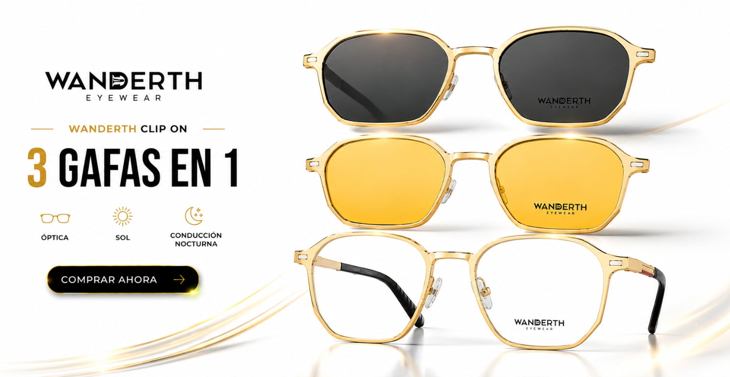 Wanderth Clip-On · 3 Gafas en 1
