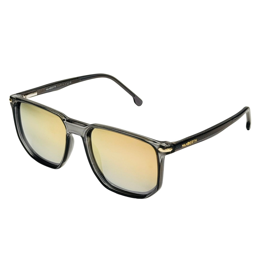 Wanderth Lentes De Sol Nebula Color Gris Transparente Lente Dorado Varilla Gris Transparente Armazón Gris Transparente Diseño Fashion