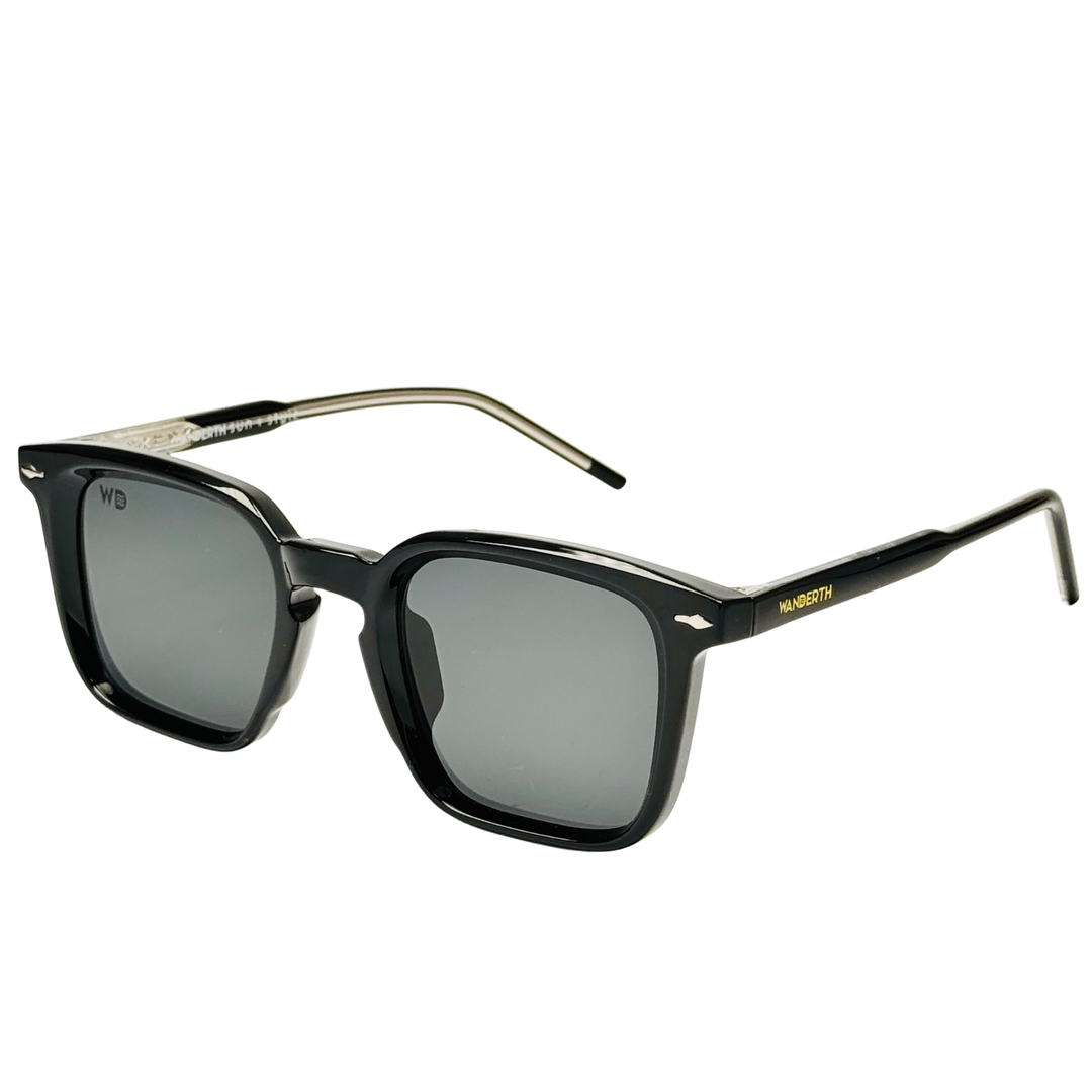 Wanderth Lentes De Sol Blaze Color Negro Lente Negro Varilla Negro Armazón Negro Diseño Fashion