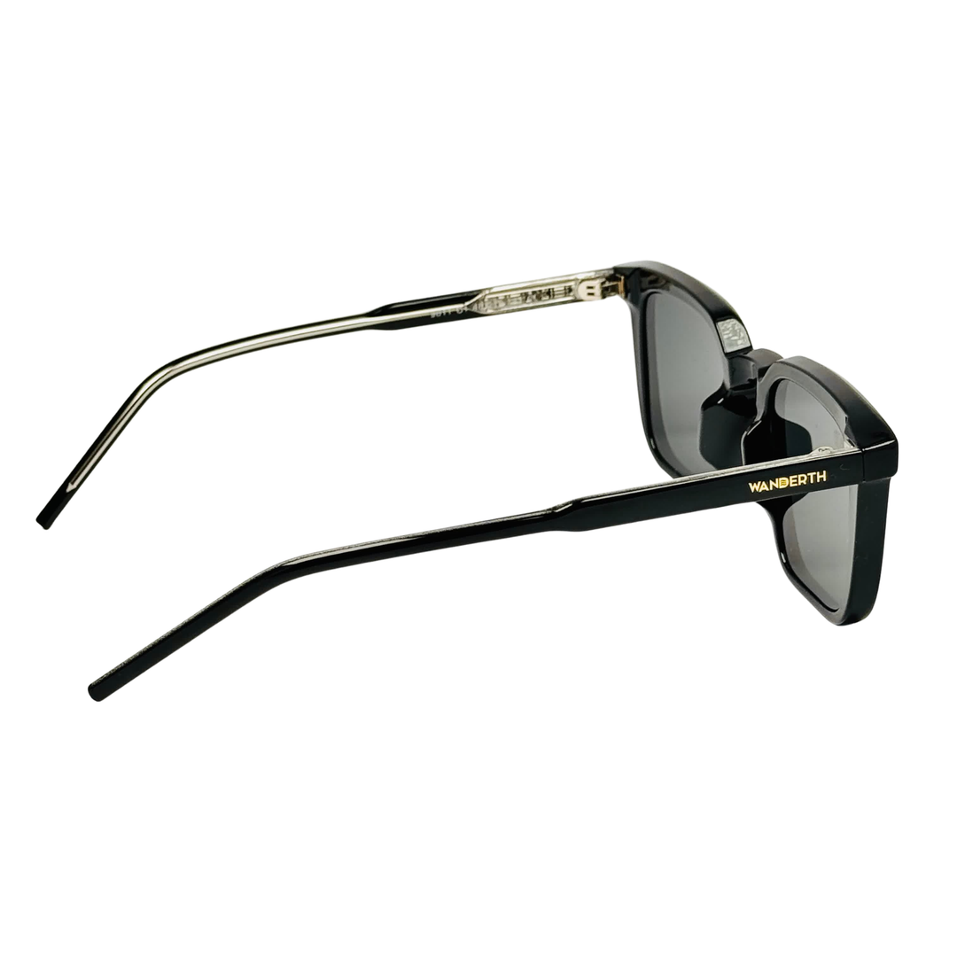 Wanderth Lentes De Sol Blaze Color Negro Lente Negro Varilla Negro Armazón Negro Diseño Fashion