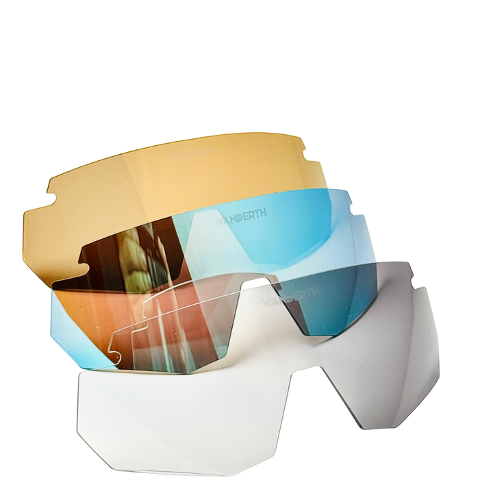 Wanderth Lentes Rocket Lente Dorado Armazón Blanco