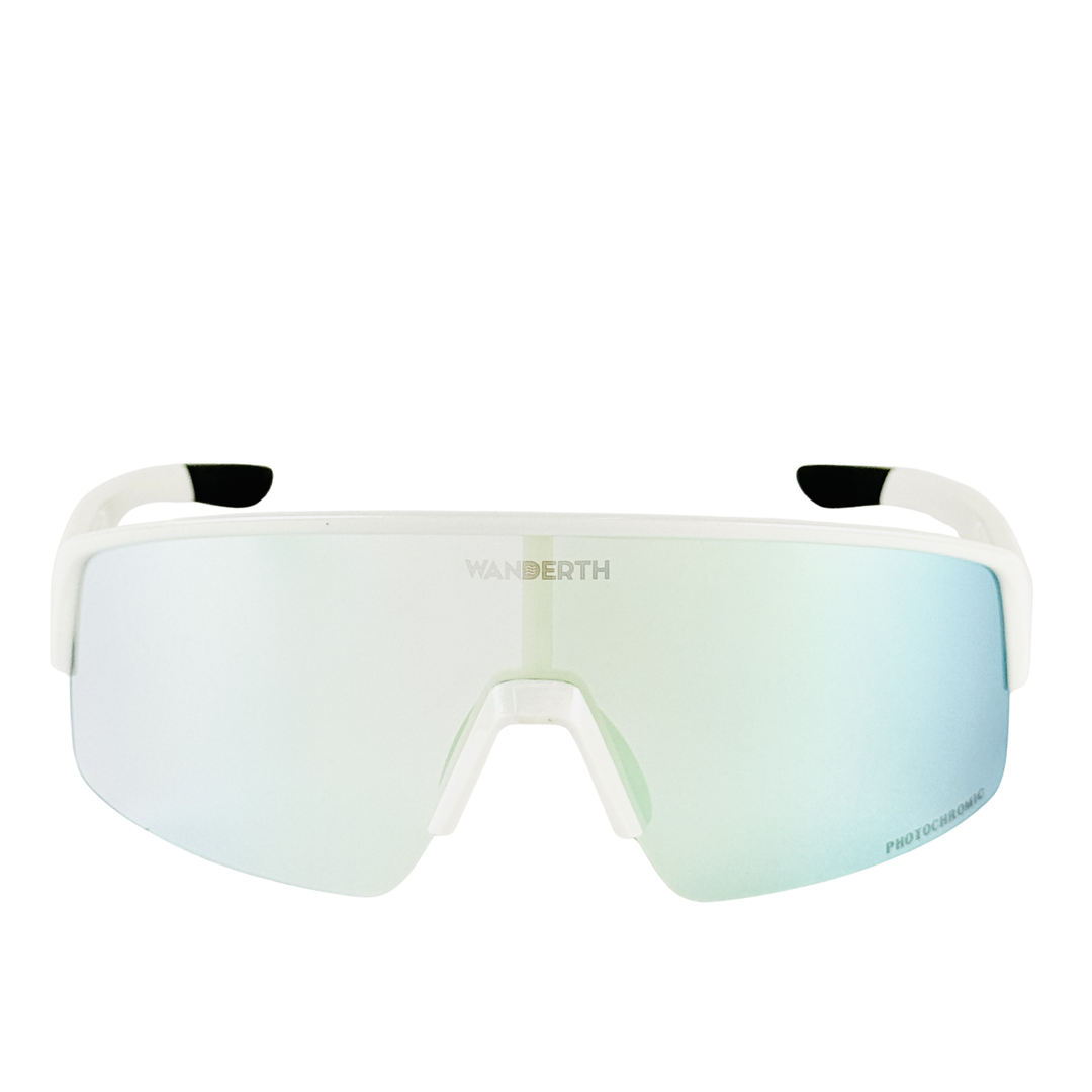 Lentes Deportivos Wanderth Sprint Para Ciclismo Con Lente Fusion Mirror Agua Blanco