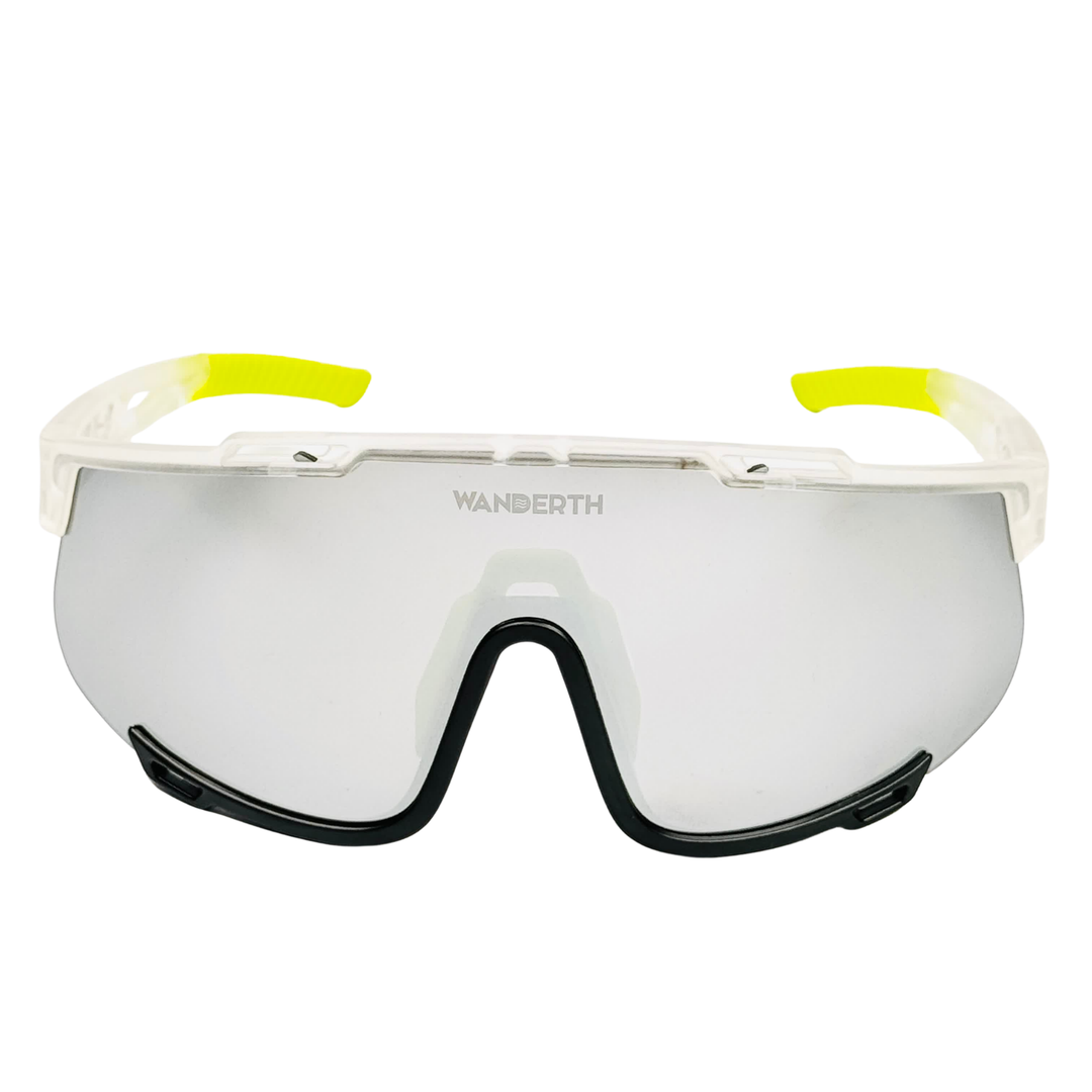 Lentes Wanderth Giro Para Ciclismo Con 3 Lentes, Fotocromático Y Armazón Negro Plateado