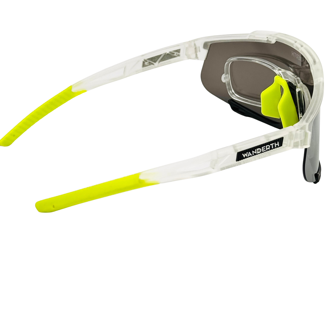 Lentes Wanderth Giro Para Ciclismo Con 3 Lentes, Fotocromático Y Armazón Negro Plateado