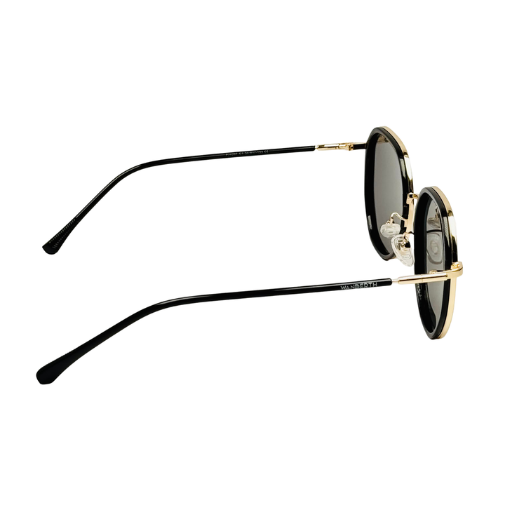 Wanderth Lentes De Sol Sirius Rose Color Negro Lente Negro Varilla Negro Armazón Negro/dorado Diseño Casual