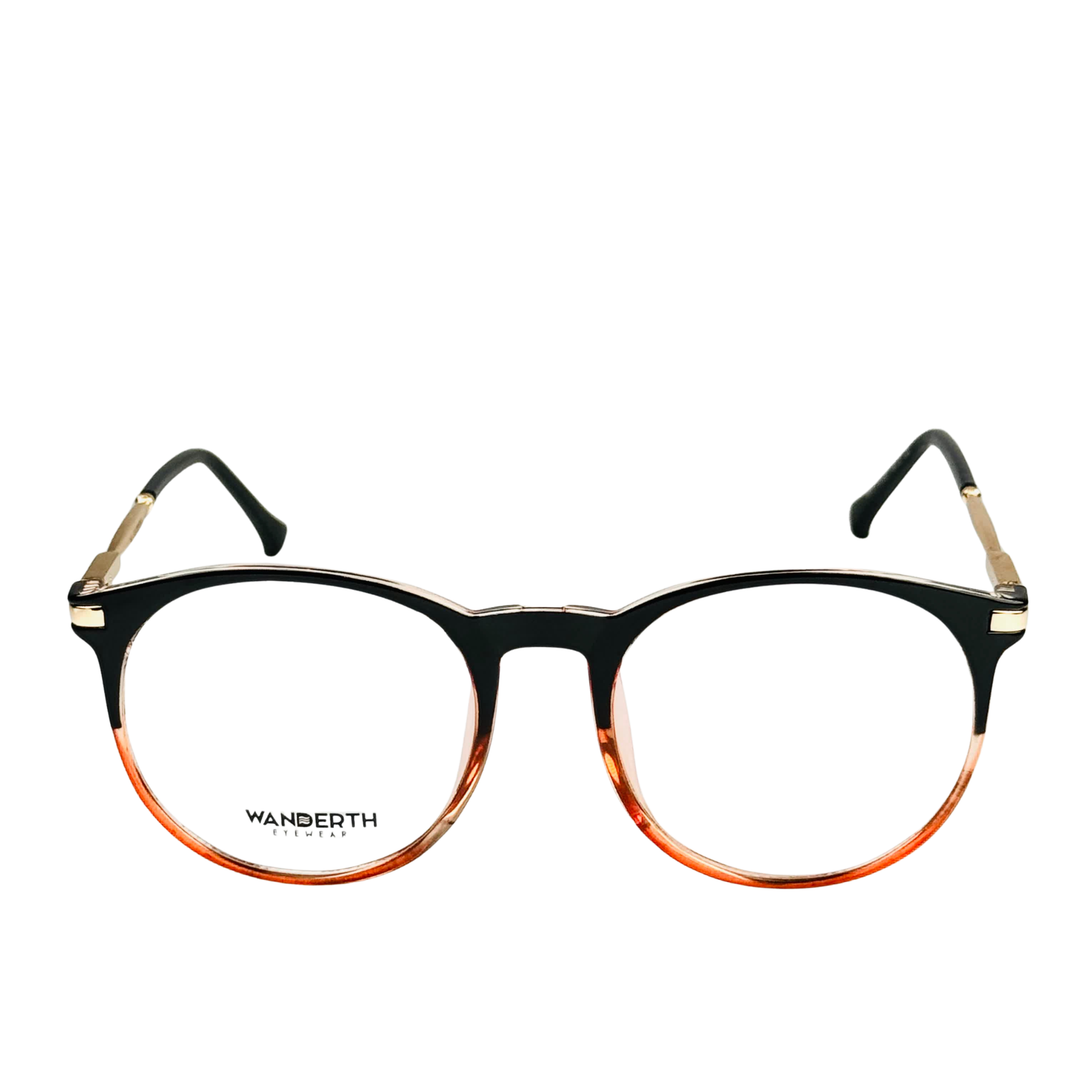 Montura Gafas Mujer Wanderth Clip On Magnetix Con Lentes Solares Polarizados Negro/naranja