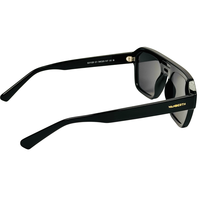 Wanderth Lentes De Sol Venom Color Negro Lente Negro Varilla Negro Armazón Negro Diseño Fashion