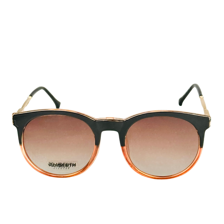 Montura Gafas Mujer Wanderth Clip On Magnetix Con Lentes Solares Polarizados Negro/naranja