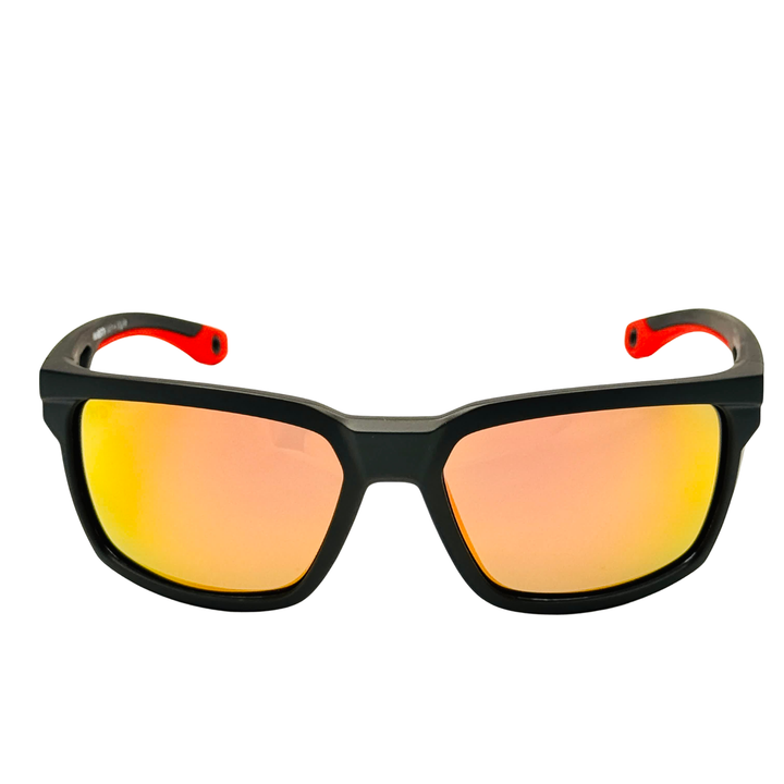 Wanderth Lentes De Sol Cyclone Color Negro Lente Rojo Varilla Negro/rojo Armazón Negro Diseño Sports Deportivo