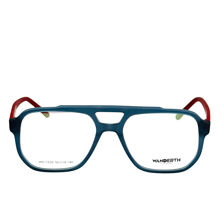Monturas Wanderth Cronos Cuadradas Para Hombre, Azul Y Rojo Azul/rojo