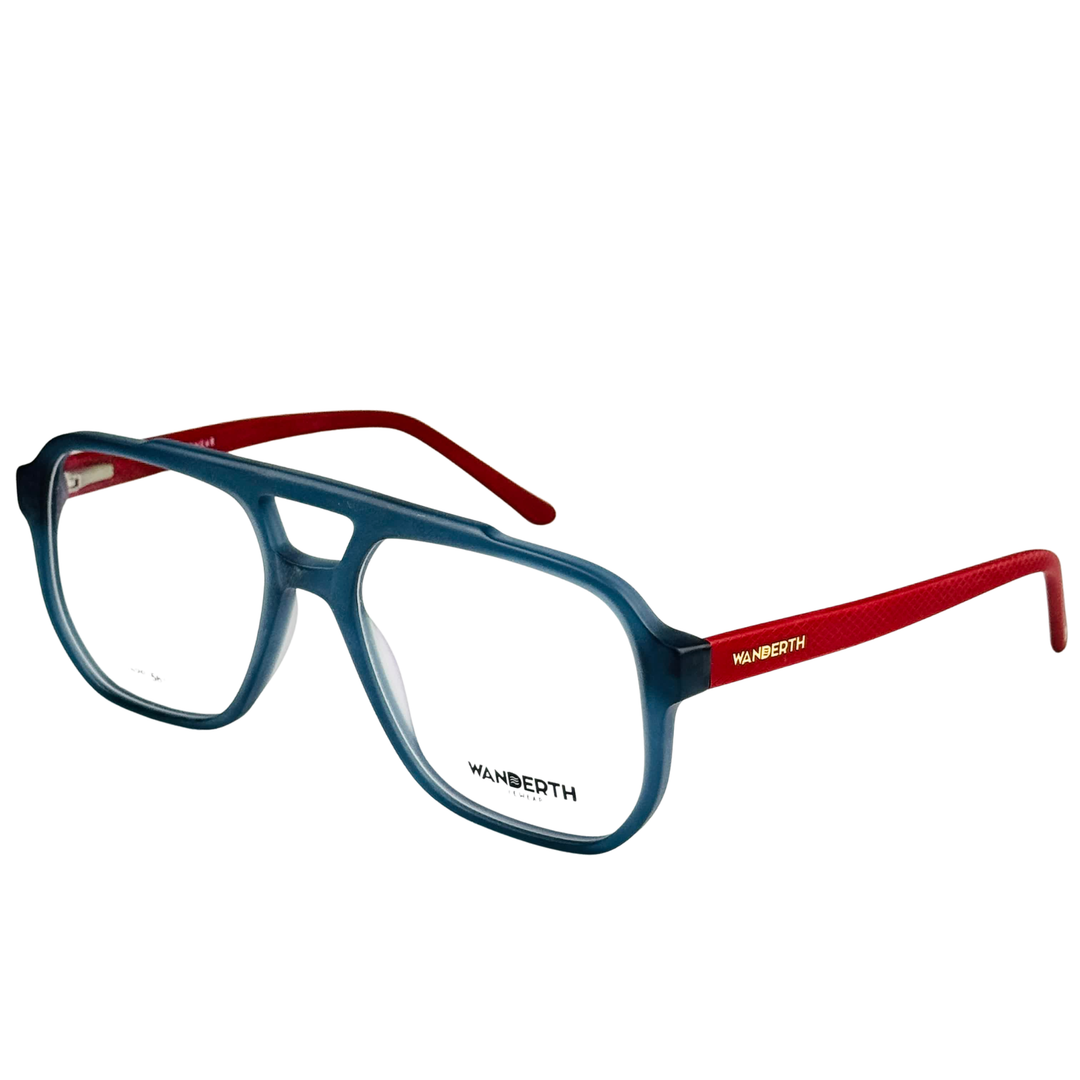 Monturas Wanderth Cronos Cuadradas Para Hombre, Azul Y Rojo Azul/rojo