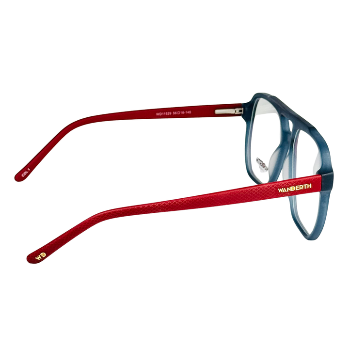 Monturas Wanderth Cronos Cuadradas Para Hombre, Azul Y Rojo Azul/rojo