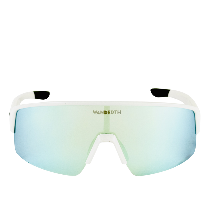 Lentes Deportivos Wanderth Sprint Para Ciclismo Con Lente Fusion Mirror Agua Blanco