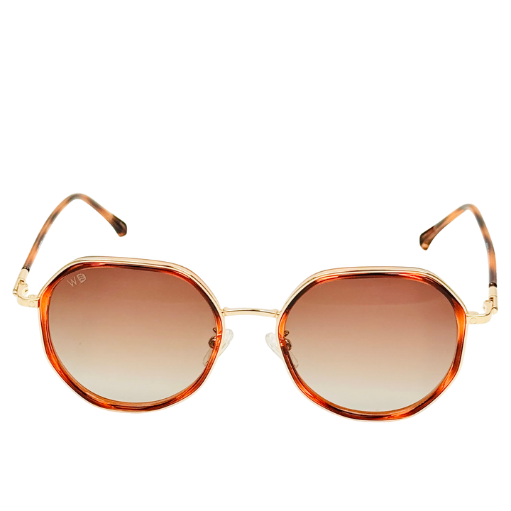 Wanderth Lentes De Sol Sirius Rose Color Animal Print Lente Marrón Varilla Animal Print Armazón Animal Print Diseño Casual