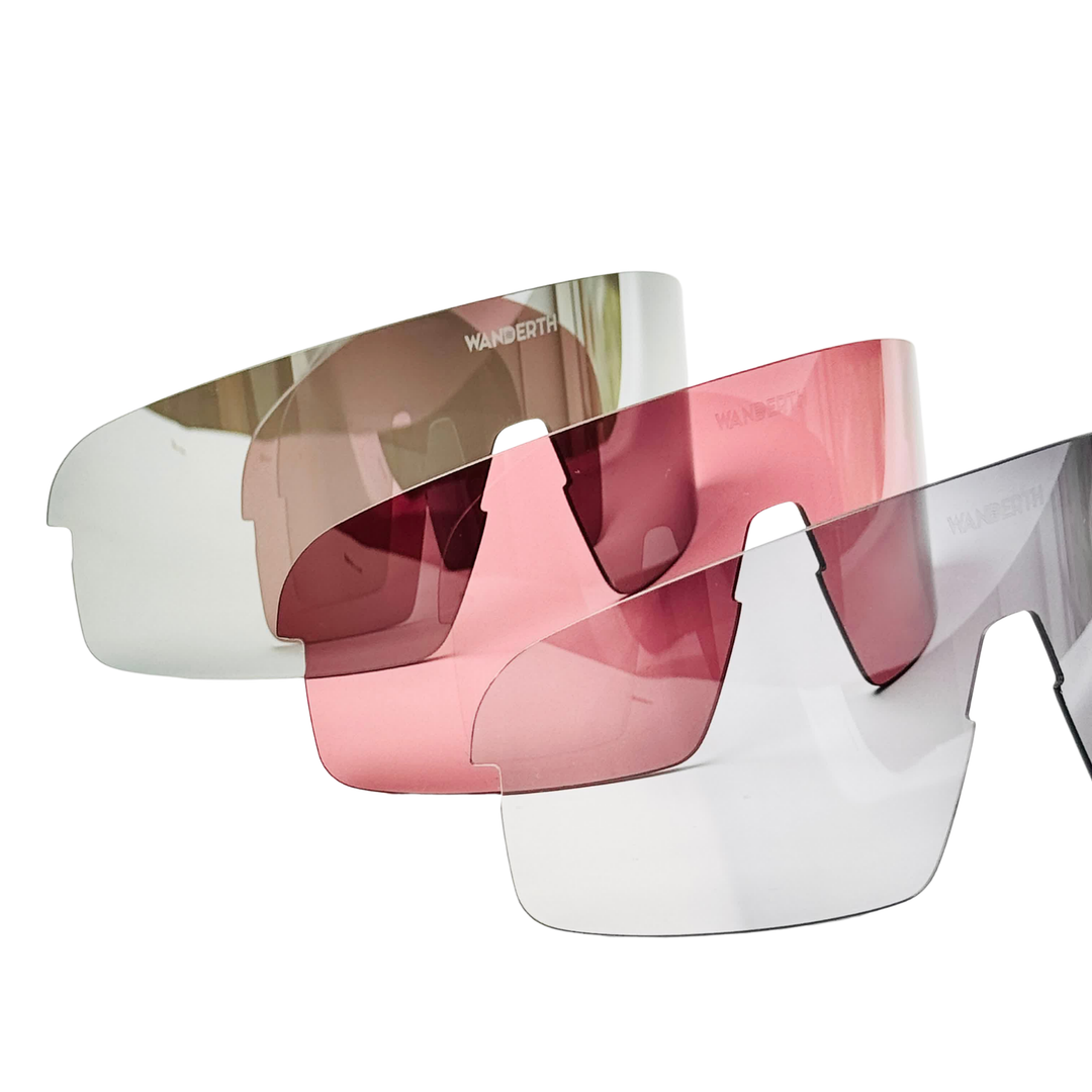 Wanderth Lentes Sprint 3 Lentes Lente Plateado Armazón Transparente