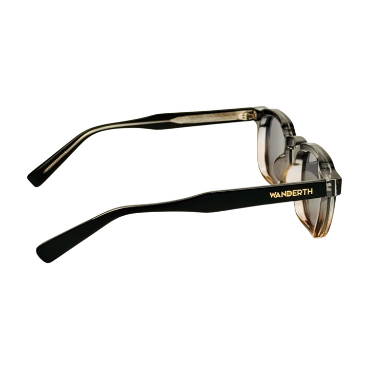 Wanderth Lentes De Sol Horizon Color Negro Degrade/animal Print Lente Negro Varilla Negro Armazón Negro Degrade/animal Print Diseño Fashion