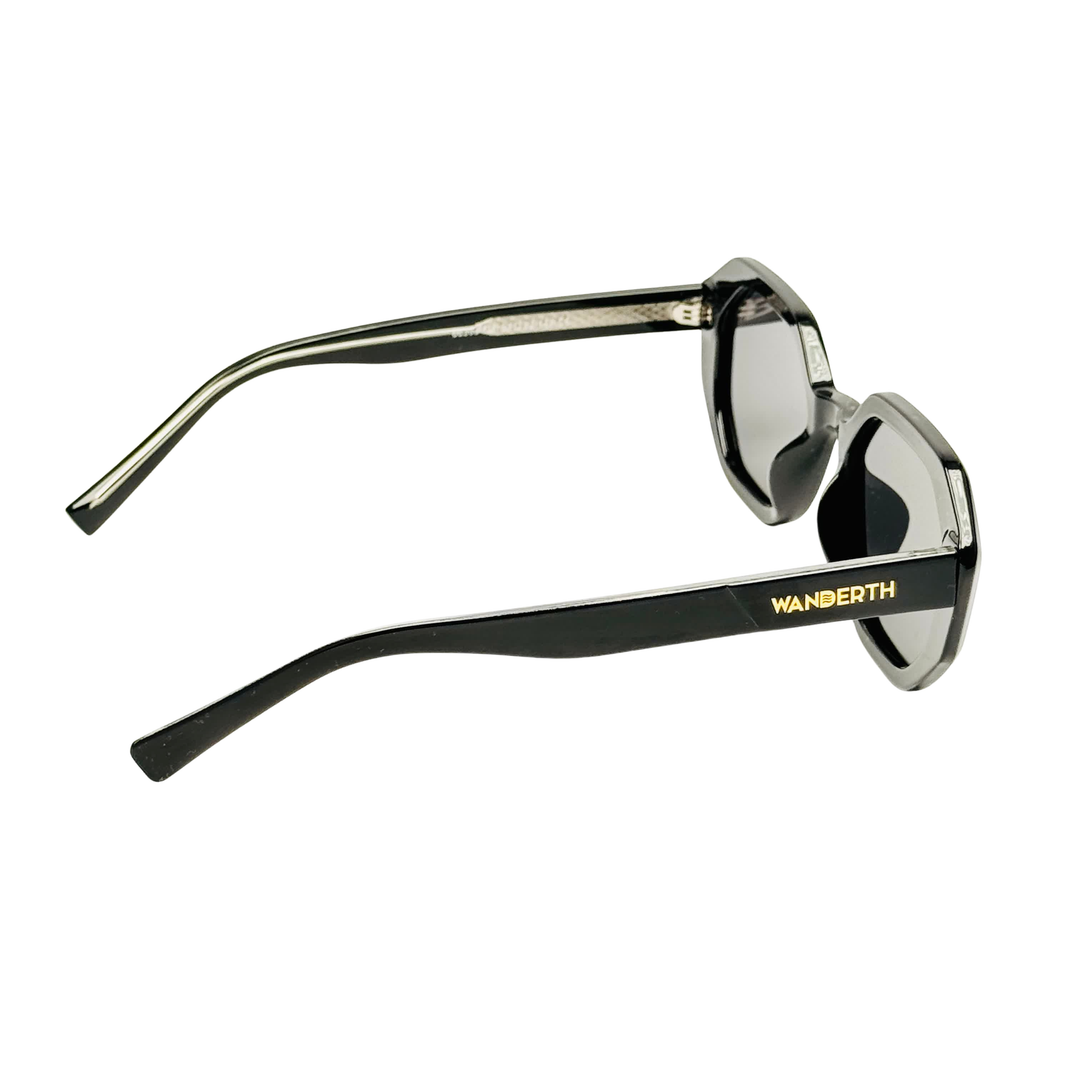 Wanderth Lentes De Sol Nova Color Negro Lente Negro Varilla Negro Armazón Negro Diseño Casual