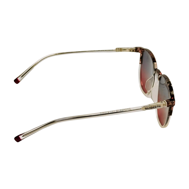 Wanderth Lentes De Sol Mistral Color Animal Print/transparente Lente Rosa Varilla Animal Print/transparente Armazón Gris Transparente Diseño Fashion