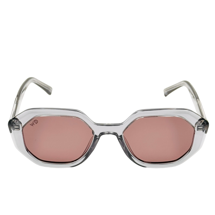 Wanderth Lentes De Sol Nova Color Gris Lente Vino Rojo Varilla Gris Armazón Gris Diseño Casual